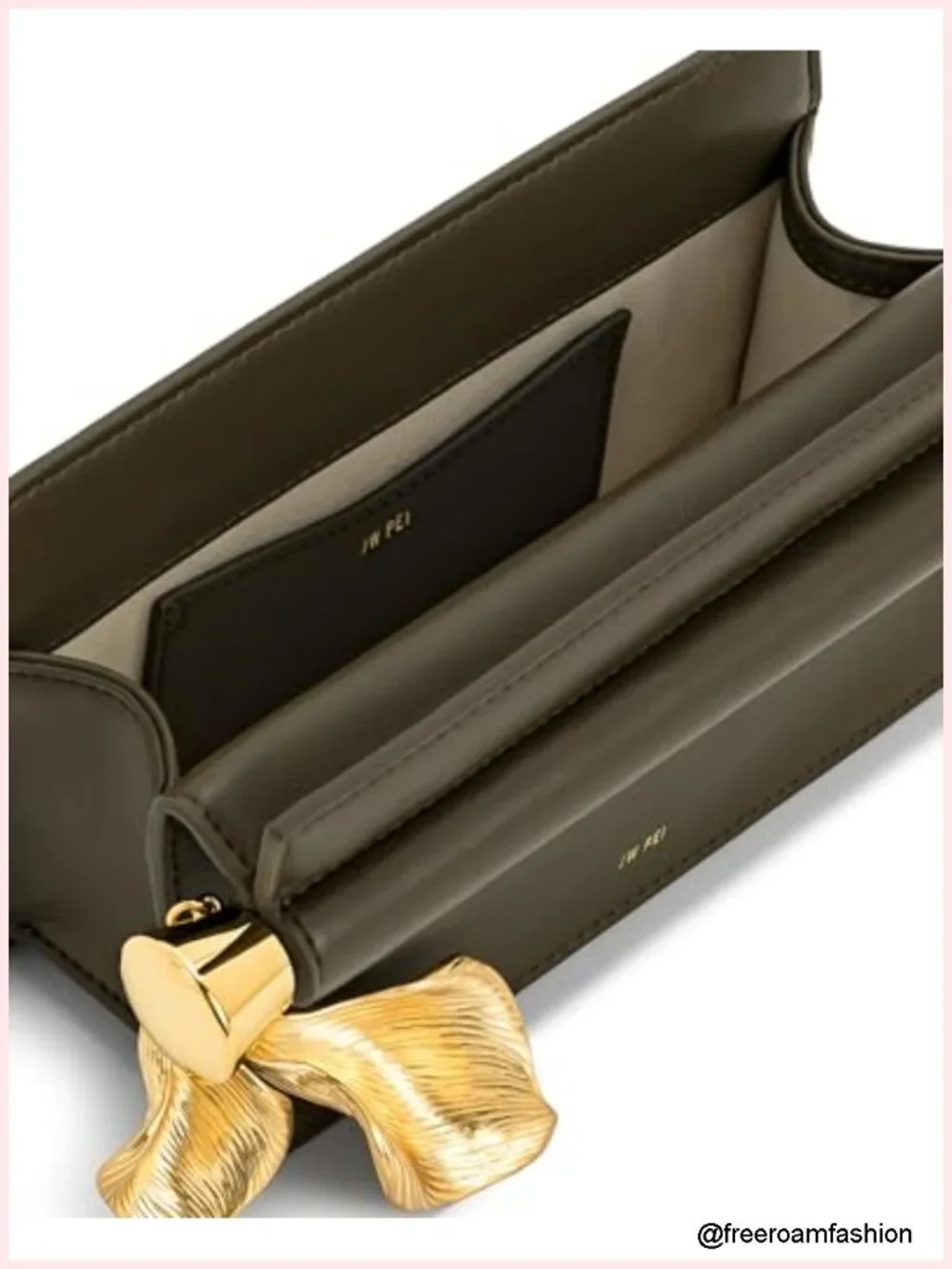 Vegan Leather Metal Pendant Embellished Clutch Clutch